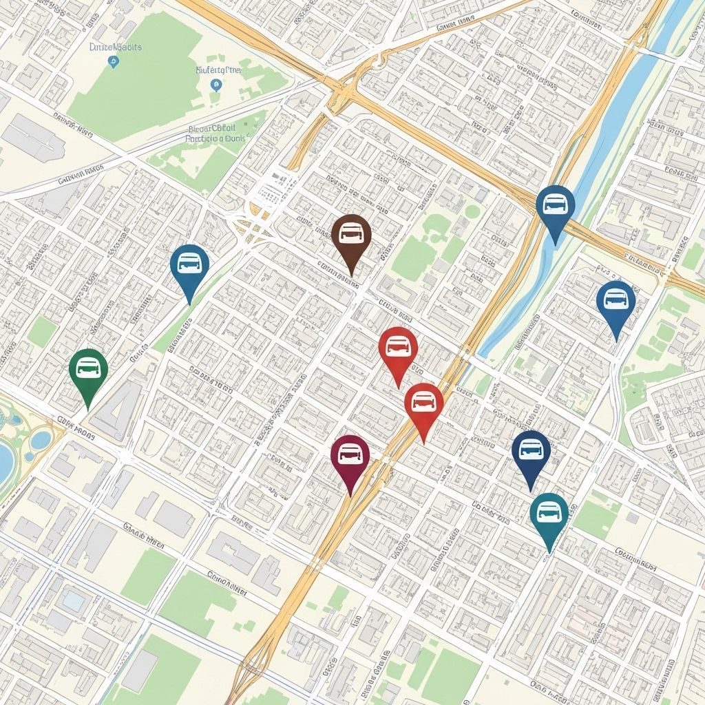 Cars marketing across the city